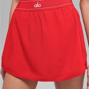 ALO Yoga Women's Red matchpoint Tennis Skirt